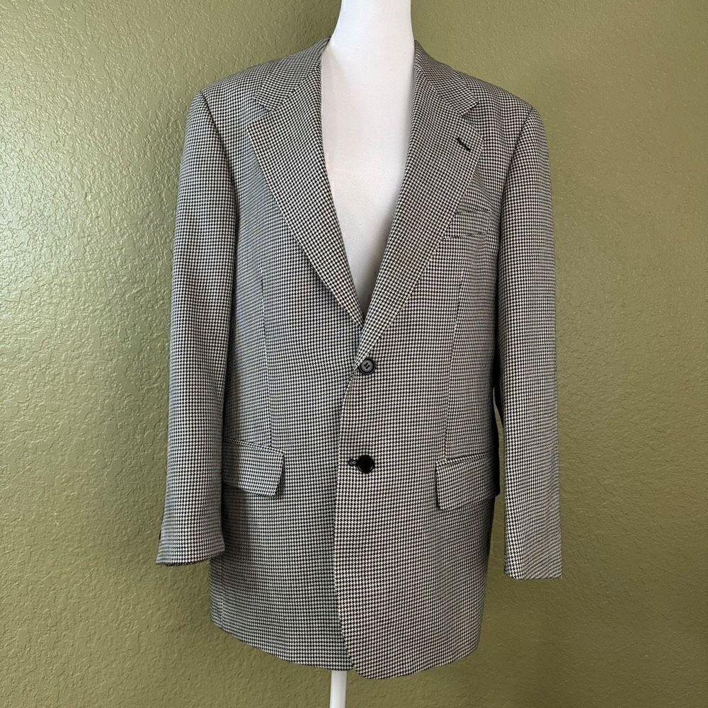 Vintage Lord & Taylor Kasper Collection Wool Silk Blend Men’s 40R Suit Jacket
